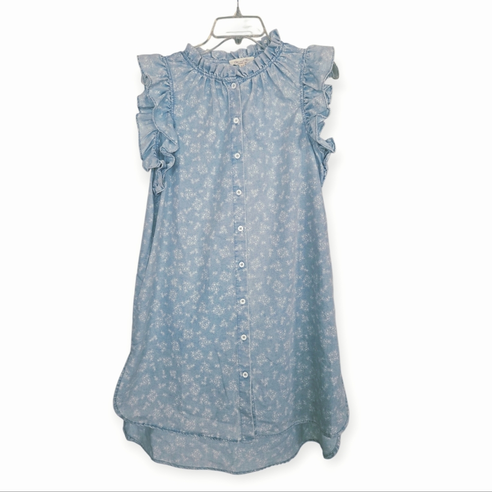Doe & Rae Button Up Chambray Dress - Picture 3 of 5